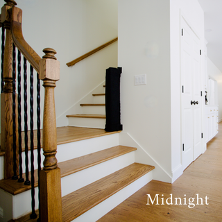 The Stair Barrier Wall-to-Banister (WB) Fabric Safety Gate