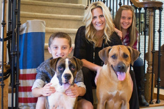 Inventor of the first fabric safety gate specifically designed for the bottom of the staircase, Janelle Fitzpatrick.