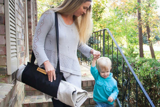 The Stair Barrier Banister to Banister gate is lightweight and portable.