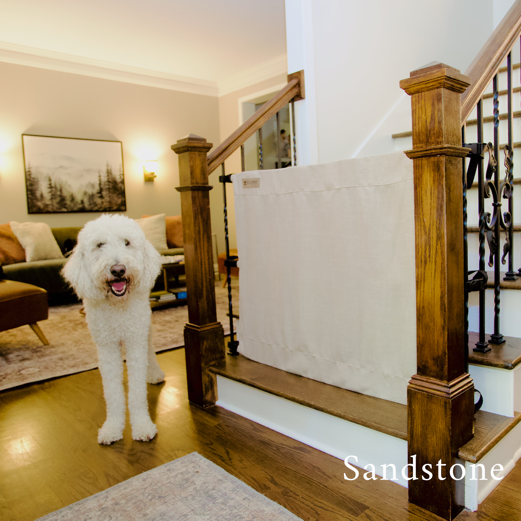 Banister-to-Banister Fabric Safety Gate The Stair Barrier – THE