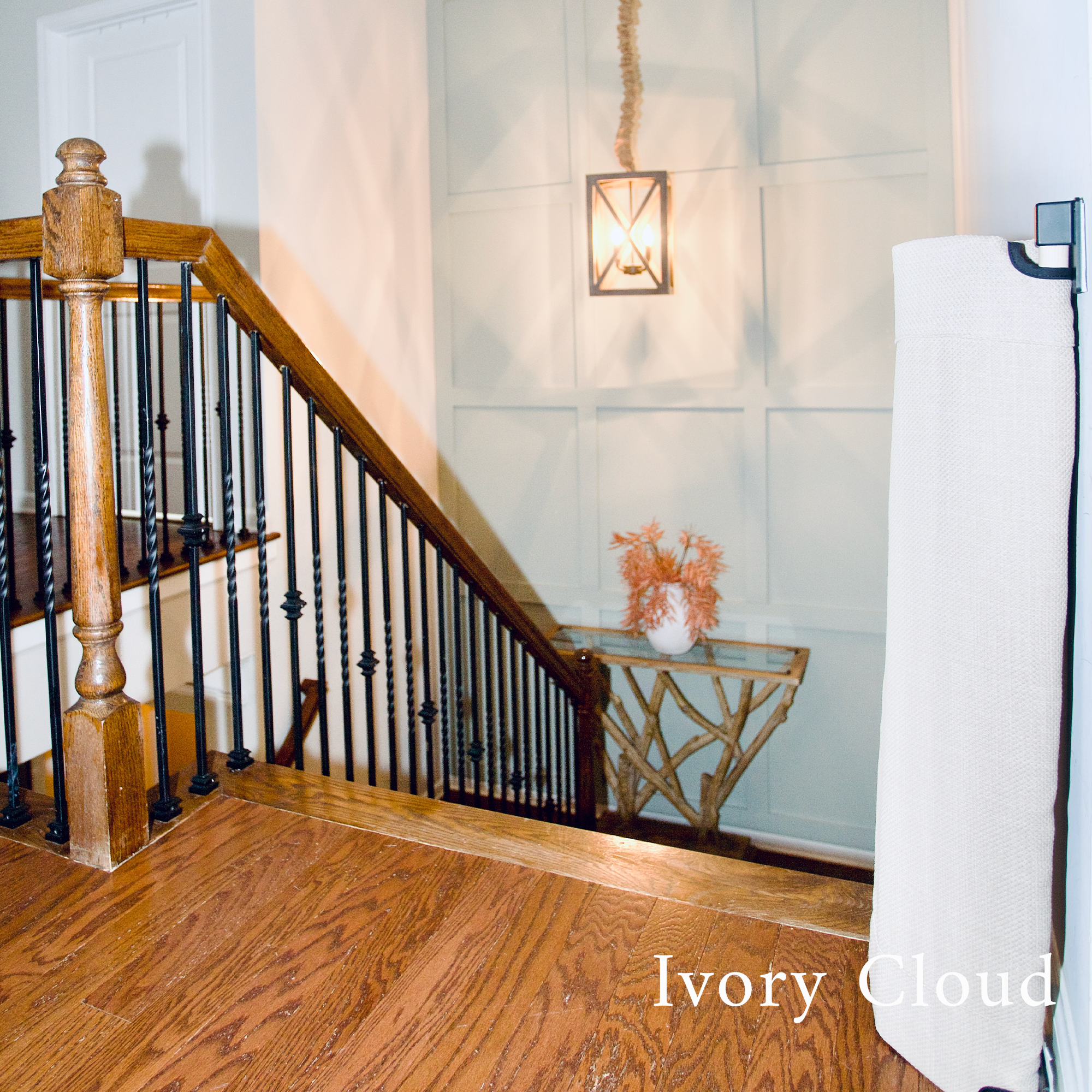 Wall-to-Banister Fabric Safety Gate The Stair Barrier – THE