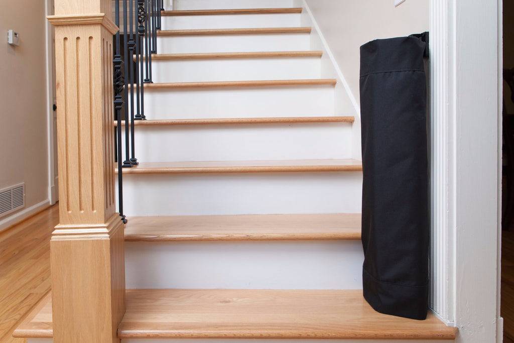 Cloth baby gate for outlet stairs